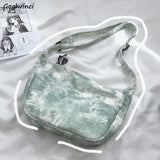 Tie Dye Crossbody Bags for Women Casual Zipper Shoulder Handbags