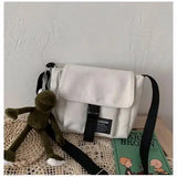 Canvas Crossbody Bag for Girls Small Handbag Shoulder Bag Casual Satchel
