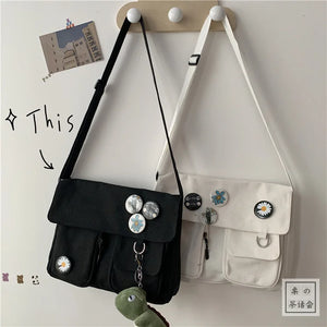 Canvas Crossbody Bags Women Casual Handbags Shoulder Bag Large Capacity