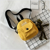 Canvas Crossbody Bags for Women Cartoon Small Phone Shoulder Bags