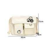 Canvas Diagonal Cross Bag Large Capacity Shoulder