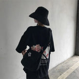 Canvas Diagonal Cross Bag Ladies Large Capacity Shoulder Bag