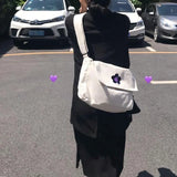 Canvas Diagonal Cross Bag Ladies Large Capacity Shoulder Bag