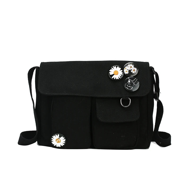 Canvas Diagonal Cross Bag Large Capacity Shoulder