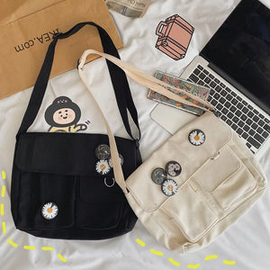 Canvas Diagonal Cross Bag Large Capacity Shoulder