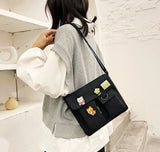 Canvas Diagonal Cross Bag Large Capacity Shoulder Bag