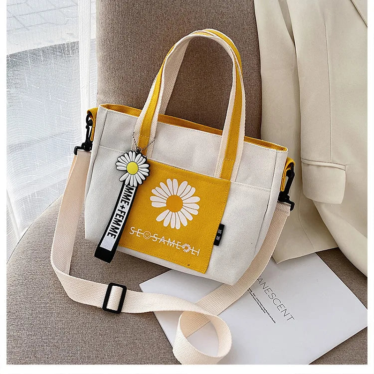 Canvas Diagonal Cross Bag Large Capacity Shoulder Bag Womens Messenger Bags