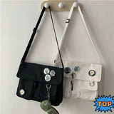 Canvas Diagonal Cross Bag Large Capacity Shoulder Ba