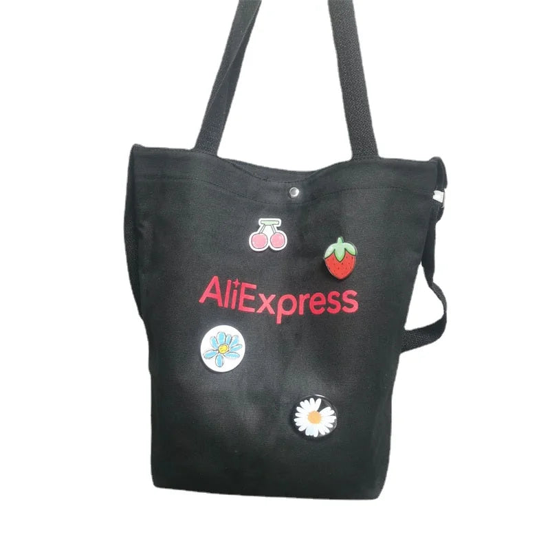 Canvas Diagonal Cross Bag Casual Version Large Capacity Shoulder Bag