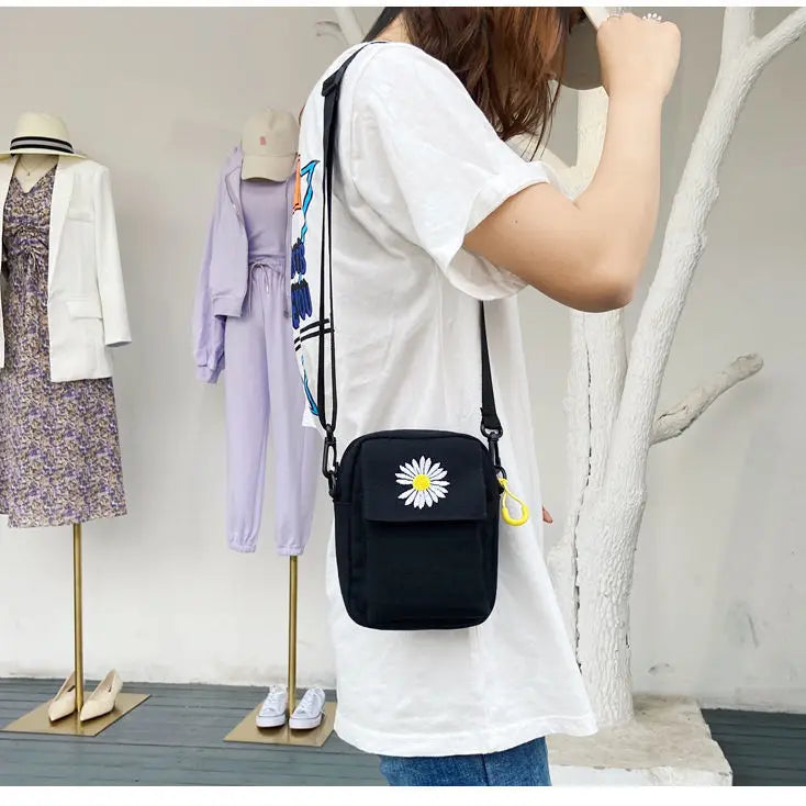 Canvas Diagonal Cross Bag Large Shoulder Bag Women Messenger Bags