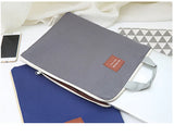 Canvas A4 File Folder Dual Buckles Filing Bag Waterproof Paper Organizer