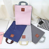 Canvas A4 File Folder Dual Buckles Filing Bag Waterproof Paper Organizer