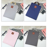 Canvas A4 File Folder Dual Buckles Filing Bag Waterproof Paper Organizer