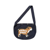 Canvas Dog Graphic Snap Button Vintage Backpacks