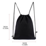 Canvas Drawstring Bag String Backpack Men Women