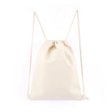Canvas Drawstring Bag String Backpack Men Women
