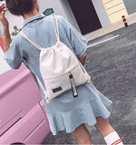 Canvas Drawstring Bags Backpack Sport Storage Bag Eco Friendly Cotton Backpack