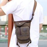 Canvas Drop Leg Bag Outdoor Waist Pack for Men Women Tactical Military Motorcycl