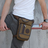 Canvas Drop Leg Bag Outdoor Waist Pack for Men Women Tactical Military Motorcycl