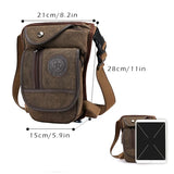 Canvas Drop Leg Bag Outdoor Waist Pack for Men Women Tactical Military Motorcycl