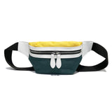 Canvas Fanny Pack Waist Bag for Women Contrast Chest Phone Pouch Belly Bag