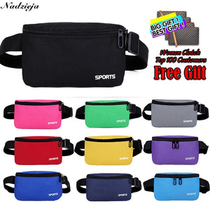 Colorful Waist Bag Unisex Fanny Pack Zipper Hip Pouch