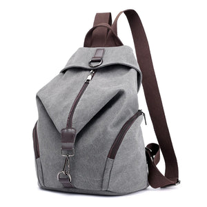 Canvas Female Backpack Multifuction Casual Backpack for Teenager Girls
