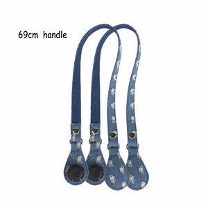 Canvas Floral Inner Pocket Handle for O Bag Mini