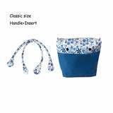 Canvas Floral Inner Pocket Handle for O Bag Mini