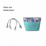 Canvas Floral Inner Pocket Handle for O Bag Mini