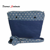 Canvas Floral Inner Pocket Handle for O Bag Mini