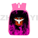 Canvas Fire Garena 3D Cartoon Backpacks 12/16 Inch Girls School Bag