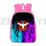 Canvas Fire Garena 3D Cartoon Backpacks 12/16 Inch Girls School Bag
