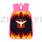 Canvas Fire Garena 3D Cartoon Backpacks 12/16 Inch Girls School Bag