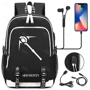 Arknights Backpack for School Boys Girls Student Bookbag Teenager Backpack for M