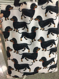 Dachshunds Print Canvas Shoulder Bag for Teen Girls