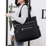 Canvas Shoulder Bag Women's Leisure Messenger High Capacity Waterproof Crossbody