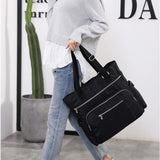 Canvas Shoulder Bag Women's Leisure Messenger High Capacity Waterproof Crossbody