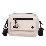 Canvas Handbag Solid Casual Tote Shoulder Bag Zipper Crossbody Bags