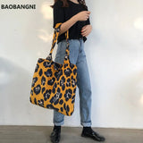 Canvas Handbag Large Capacity Casual Shoulder Bag Women Totes