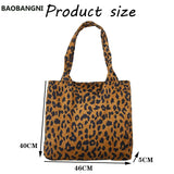 Canvas Handbag Large Capacity Casual Shoulder Bag Women Totes