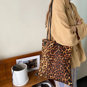 Canvas Handbag Large Capacity Casual Shoulder Bag Women Totes