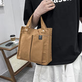 Canvas Handbag Women Large Lunch Box Bag Handle Multifunction Shopping Bolso