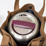 Canvas Handbag Women Large Lunch Box Bag Handle Multifunction Shopping Bolso