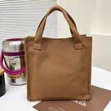 Canvas Handbag Women Large Lunch Box Bag Handle Multifunction Shopping Bolso
