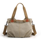 Canvas Hobos Bag Women Handbags Large Capacity Shoulder Bags for Travel Weekend