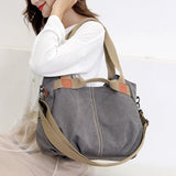 Canvas Hobos Bag Women Handbags Large Capacity Shoulder Bags for Travel Weekend