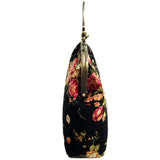 Canvas Kiss Lock Bag Handbag For Women Cheongsam Special Flower Winter Clasp