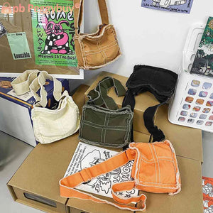 Canvas Ladies Cloth Handbags Soft Shopping Tote Vintage Casual Adjustable