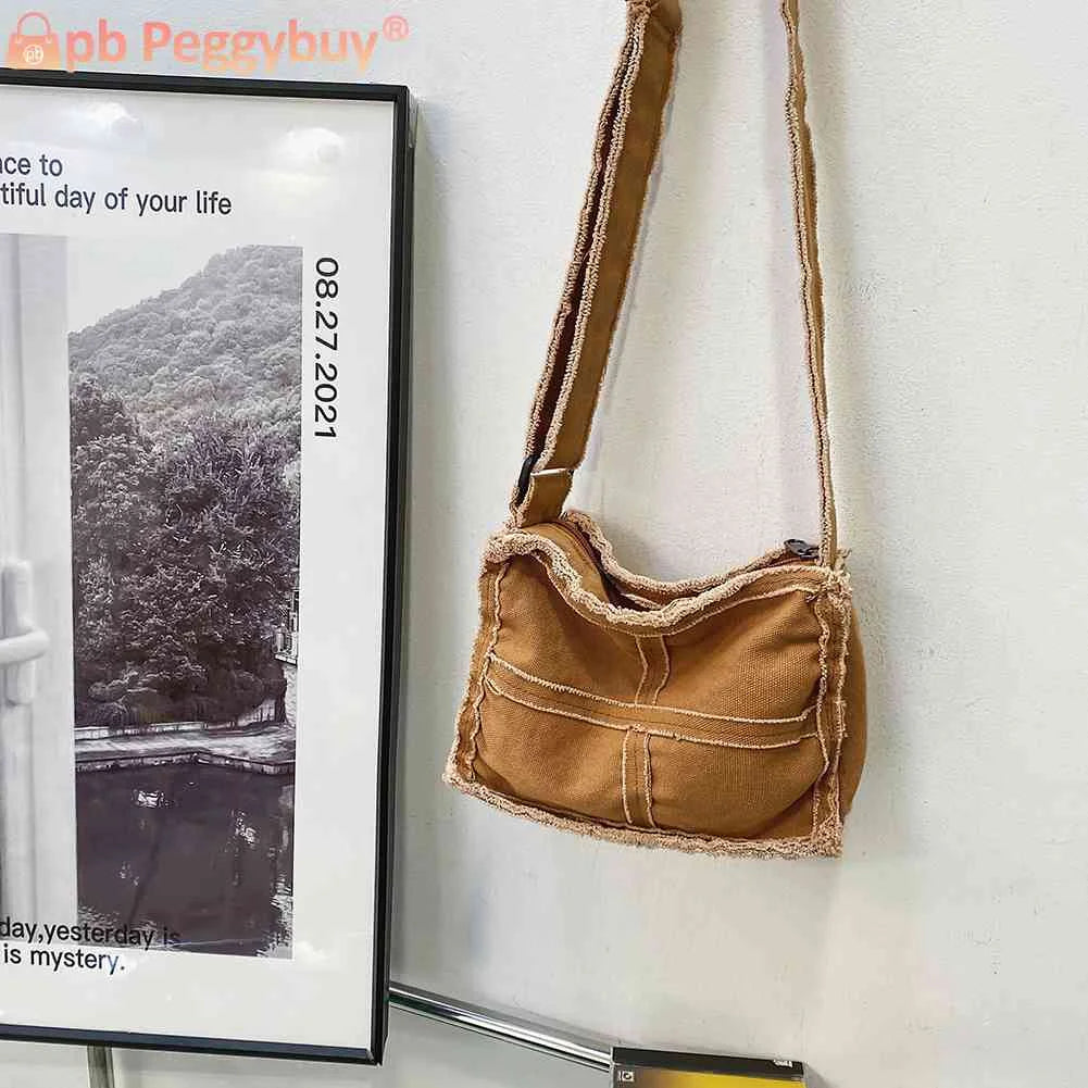 Canvas Ladies Cloth Handbags Soft Shopping Tote Vintage Casual Adjustable